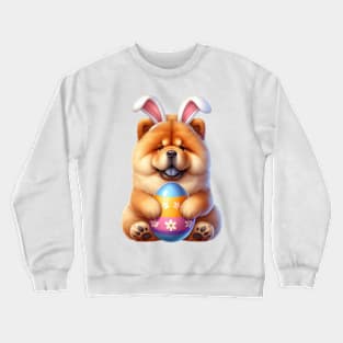 Easter Chow Chow Dog Crewneck Sweatshirt